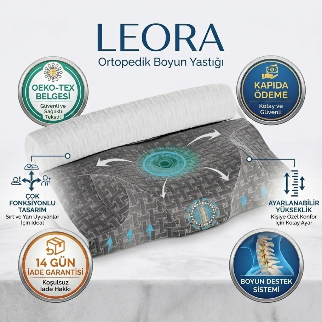 Premium Ayarlanabilir Yükseklikli Ortopedik Visco Yastık | Fonksiyonel Uyku & Boyun Destek Yastığı